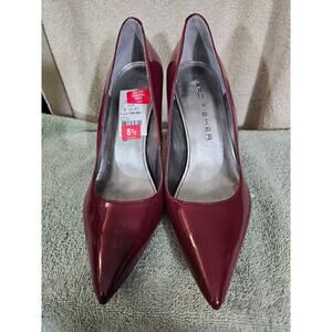 Marc Fisher Heels Womens 8.5 M Casual Slip On Pointed Stiletto Pumps Red